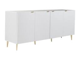 Vente-unique 4 - Door Buffet - MDF & Steel - White & Gold - YESINIA - thumbnail 6