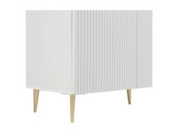Vente-unique 4 - Door Buffet - MDF & Steel - White & Gold - YESINIA - thumbnail 8