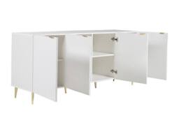 Vente-unique 4 - Door Buffet - MDF & Steel - White & Gold - YESINIA - thumbnail 7
