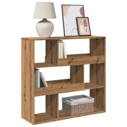 Berkfield Home Room Divider Artisian Oak 100x33x94.5 cm Engineered Wood in Brown - thumbnail 3