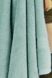 CHRISTY 'Serene' Soft Tone 100% Combed Cotton Towels in Duck Egg Blue - Size: Bath Sheet - thumbnail 3