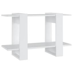 Berkfield Home Book Cabinet/Room Divider White 80x30x51 cm - Size: 80 x 30 x 51 cm - thumbnail 1