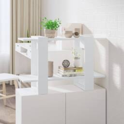 Berkfield Home Book Cabinet/Room Divider White 80x30x51 cm - Size: 80 x 30 x 51 cm - thumbnail 2