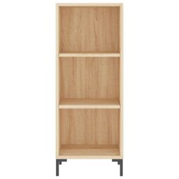 Berkfield Home Highboard Sonoma Oak 34.5x34x180 cm Engineered Wood in Brown - thumbnail 6
