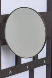 Living and Home Wall-mounted Bathroom Mirror Cabinet with Led Lights in Black - thumbnail 8