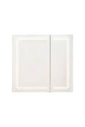 Living and Home Wall-mounted Bathroom Mirror Cabinet with Led Lights in Black - thumbnail 5