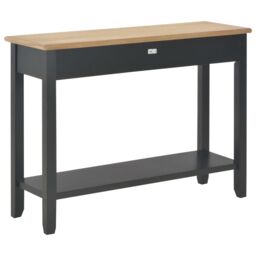 Berkfield Home Console Table Black 110x35x80 cm Wood - Size: 110 x 35 x 80 cm - thumbnail 4