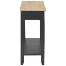 Berkfield Home Console Table Black 110x35x80 cm Wood - Size: 110 x 35 x 80 cm - thumbnail 5