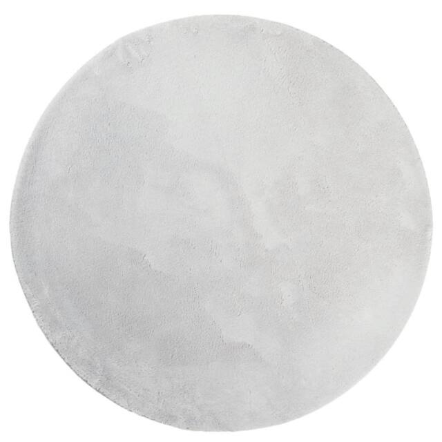 Berkfield Home Rug HUARTE Short Pile Soft & Washable Grey √ò 80 cm - Size: Medium - image 1