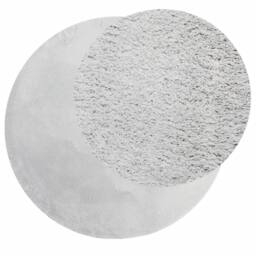 Berkfield Home Rug HUARTE Short Pile Soft & Washable Grey √ò 80 cm - Size: Medium - thumbnail 3