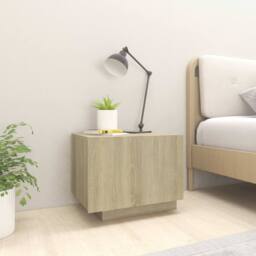 Berkfield Home Bedside Cabinet Sonoma Oak 100x35x40 cm Engineered Wood in Light Brown - Size: 100 x 35 x 40 cm - thumbnail 3