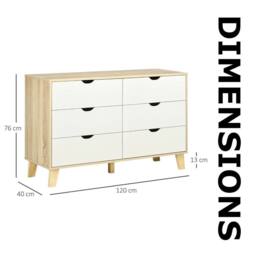 Pirlo Plush 6 Drawers Bedroom Storage Chest in Brown - thumbnail 7
