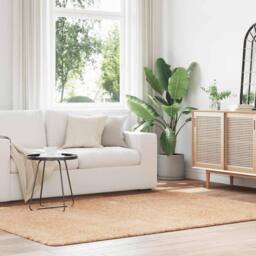 Berkfield Home Shaggy Rug High Pile NAVARRA Beige 160x230 cm Polyester - Size: Medium - thumbnail 2