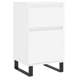Berkfield Home Sideboards 2 pcs White 40x35x70 cm Engineered Wood - Size: 40 x 35 x 70 cm - thumbnail 5