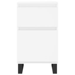 Berkfield Home Sideboards 2 pcs White 40x35x70 cm Engineered Wood - Size: 40 x 35 x 70 cm - thumbnail 6