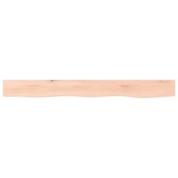 Berkfield Home Wall Shelf 100x10x4 cm Untreated Solid Wood Oak in Light Oak - Size: 100 x 10 x 4 cm - thumbnail 4