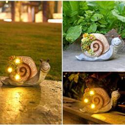 Obasyhig Solar Outdoor Waterproof Simulation Animal Lawn Light - Snail Style - thumbnail 6