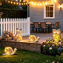 Obasyhig Solar Outdoor Waterproof Simulation Animal Lawn Light - Snail Style - thumbnail 1