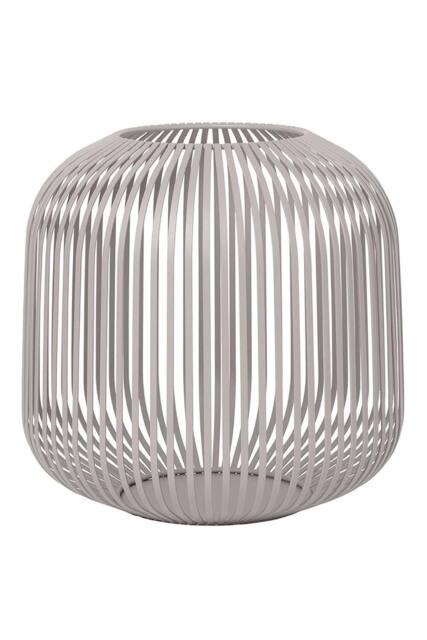 Blomus Lito Lantern Candle Holder M - Mourning Dove in Light Grey