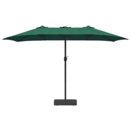 Berkfield Home Modern Garden Parasol Folding Green 385 x 209 x 244 cm Fabric - thumbnail 4