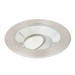 Netlighting Hoxton Outdoor 16.5W LED Recessed Ground Light Brushed Stainless Steel IP67 4000K in Grey - thumbnail 2