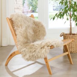 Native Natural Beige Sheepskin Rug XXL - Size: 60 cm x 120 cm - thumbnail 2