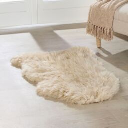 Native Natural Beige Sheepskin Rug XXL - Size: 60 cm x 120 cm - thumbnail 1