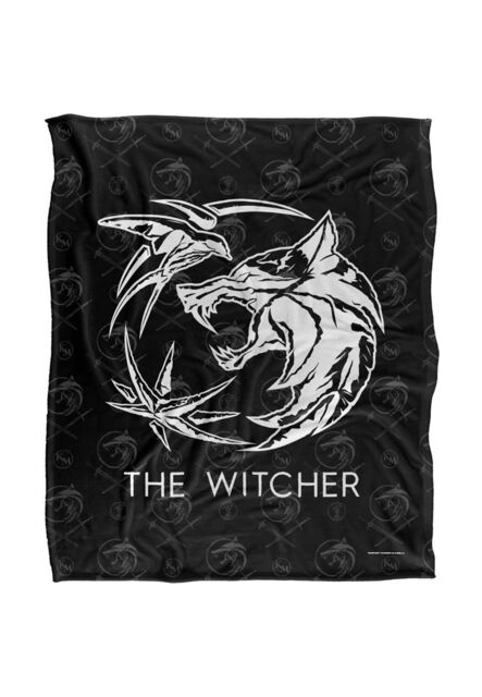 The Witcher Logo Silky Touch Super Soft Throw Blanket 152 X 127 cm in White - image 1