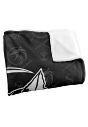 The Witcher Logo Silky Touch Super Soft Throw Blanket 152 X 127 cm in White - thumbnail 3