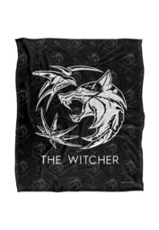 The Witcher Logo Silky Touch Super Soft Throw Blanket 152 X 127 cm in White - thumbnail 1