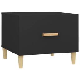 Berkfield Home Sturdy Coffee Tables 2 pcs Black 50x50x40 cm Engineered Wood - Size: 50 x 50 x 40 cm - thumbnail 7