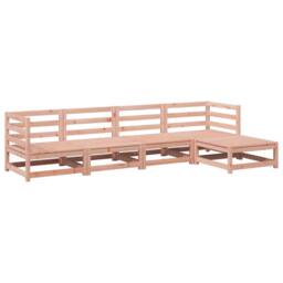 Berkfield Home 5 Piece Garden Sofa Set Solid Wood Douglas Fir in Brown - thumbnail 2