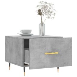 Berkfield Home Coffee Tables 2 pcs Concrete Grey 50x50x40 cm Engineered Wood - Size: 50 x 50 x 40 cm - thumbnail 4