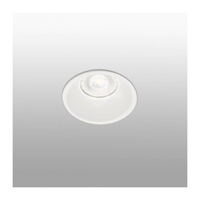 Netlighting Gas 1 Light Round Recessed Spotlight White GU10 - image 1