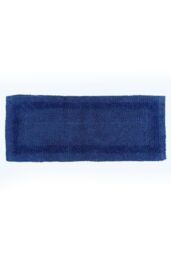 Homescapes Luxury Bath Mat Runner Reversible 1600GSM 100% Cotton, 40 x 100cm Long in Navy - Size: 40 x 100 cm