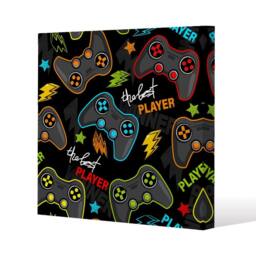 Benjamin Tate Design Joystick game (Canvas Print) / 101 x 101 x 4cm in Natural - Size: 101 x 101 x 4 cm - thumbnail 1