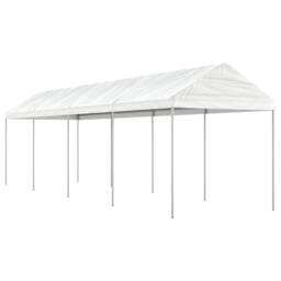 Berkfield Home Gazebo with Roof White 8.92x2.28x2.69 m Polyethylene - thumbnail 2