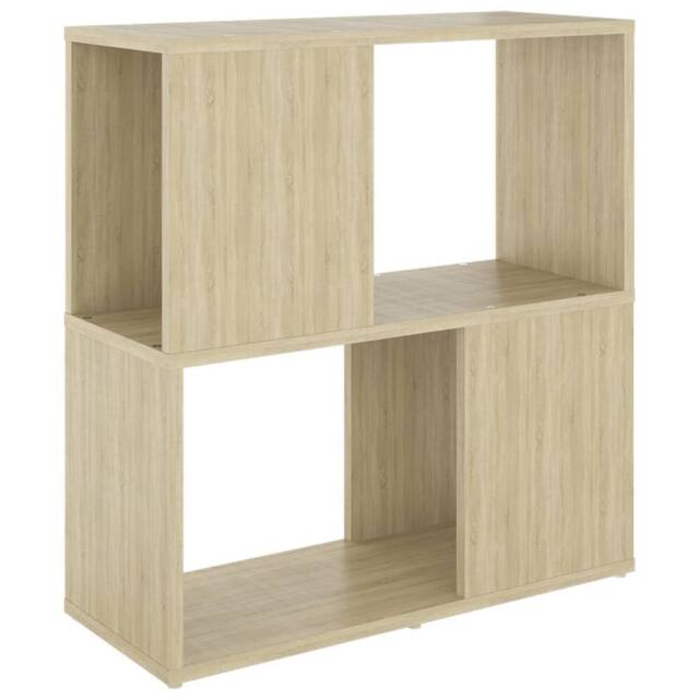 Berkfield Home Book Cabinet Sonoma Oak 60x24x63 cm Engineered Wood in Light Tan - Size: 60 x 24 x 63 cm - image 1