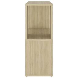 Berkfield Home Book Cabinet Sonoma Oak 60x24x63 cm Engineered Wood in Light Tan - Size: 60 x 24 x 63 cm - thumbnail 4