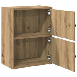 Berkfield Home Bookcase Artisan Oak 40x24x52 cm Engineered Wood in Brown - Size: 40 x 24 x 52 cm - thumbnail 5