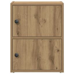 Berkfield Home Bookcase Artisan Oak 40x24x52 cm Engineered Wood in Brown - Size: 40 x 24 x 52 cm - thumbnail 4