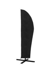 Living and Home 0.72m W x 2.61m H Outdoor Waterproof Banana Umbrella Parasol Cover in Black - thumbnail 1