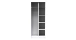 Ready Assembled 2 U Dallas Open Wardrobe (Ready Assembled) in White - thumbnail 1