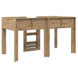 Berkfield Home Bunk Bed for Kids Artisan Oak 100 x 200 cm Engineered wood in Brown - thumbnail 7