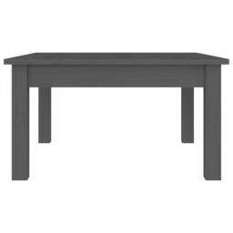 Berkfield Home Beautiful Coffee Table Grey 55x55x30 cm Solid Wood Pine - Size: 55 x 55 x 30 cm - thumbnail 5