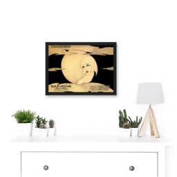Artery8 Advert Theatre Play Stage Salome Oscar Wilde Nazimova Artwork Framed Wall Art Print A4 in Black - thumbnail 2