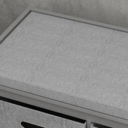 Wyld Haus Marari Grey 3 Drawer Shoe Storage Bench with Padded Seat - thumbnail 7
