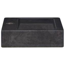 Berkfield Home Sink Black 38x24x6.5 cm Marble - thumbnail 5