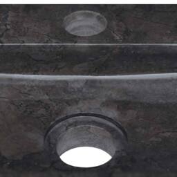 Berkfield Home Sink Black 38x24x6.5 cm Marble - thumbnail 8