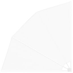 Berkfield Home Balcony Privacy Screen Folding Manual White 210 x 210 cm Fabric - thumbnail 2